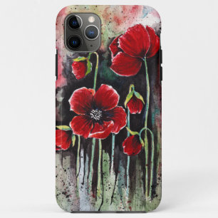 Poppy Flowers In Watercolor  Case-Mate iPhone Case