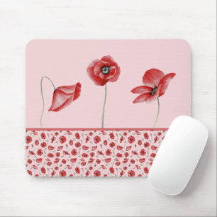 Poppy Flowers Mouse Pad
