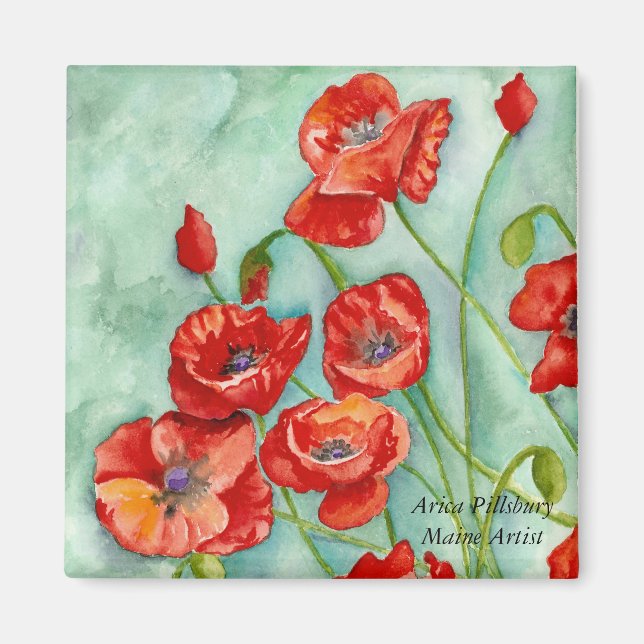 POPPY GARDEN Magnet (Front)