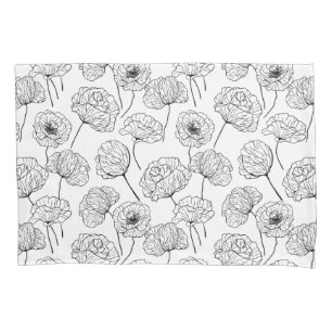 Poppy garden pillowcase