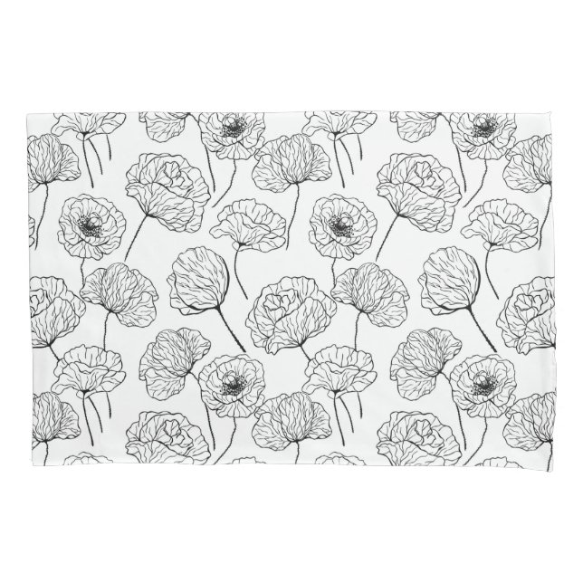 Poppy garden pillowcase (Front)