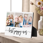 Poppy Grandfather Grandchildren Photo Collage Plaque<br><div class="desc">Capture the love between Poppy and his grandchildren with our Grandfather Grandchildren Photo Collage Plaque. This personalised plaque features a heartwarming photo collage, beautifully displaying cherished moments shared between Poppy and his beloved grandchildren. Surrounding the photos is the endearing title "Poppy, " adding a special touch to the design. Crafted...</div>