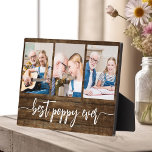 Poppy Grandfather Grandchildren Wood Photo Collage Plaque<br><div class="desc">Capture the love between Poppy and his grandchildren with our Grandfather Grandchildren Photo Collage Plaque. This personalised plaque features a heartwarming photo collage, beautifully displaying cherished moments shared between Poppy and his beloved grandchildren. Surrounding the photos is the endearing title "Poppy, " adding a special touch to the design. Crafted...</div>