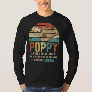 Poppy Knows Everything Men Vintage Grandpa 1 T-Shirt