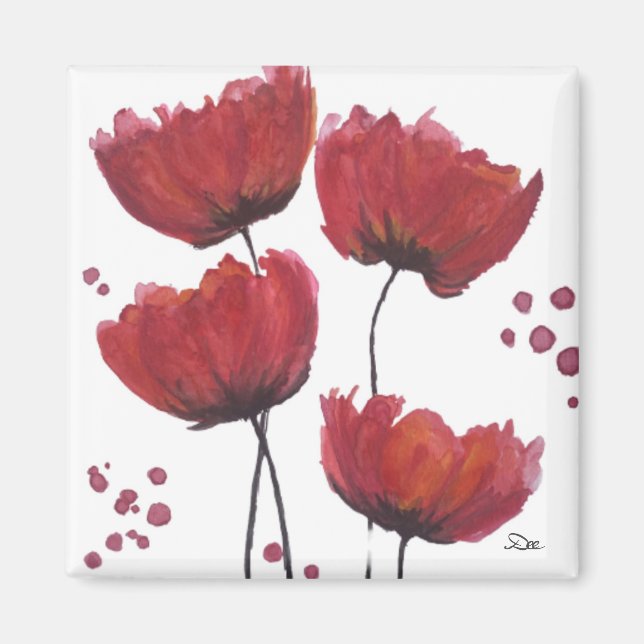 Poppy Love Magnet  (Front)