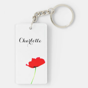POPPY Lovely Personalised 2-sided Keychain