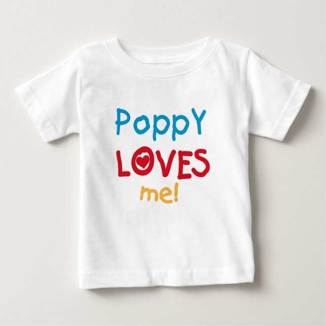 Poppy Loves Me T-shirts and Gifts (Front)