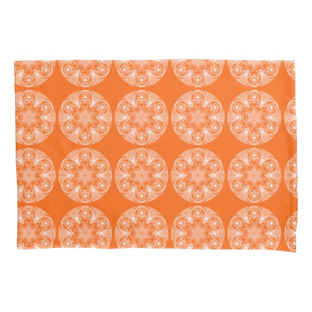 Poppy Mandala Pillowcase (Front-Left)