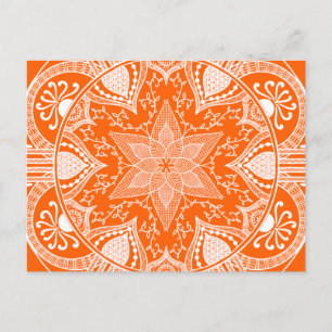 Poppy Mandala Postcard
