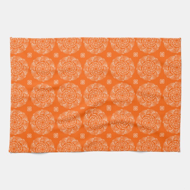 Poppy Mandala Tea Towel (Horizontal)