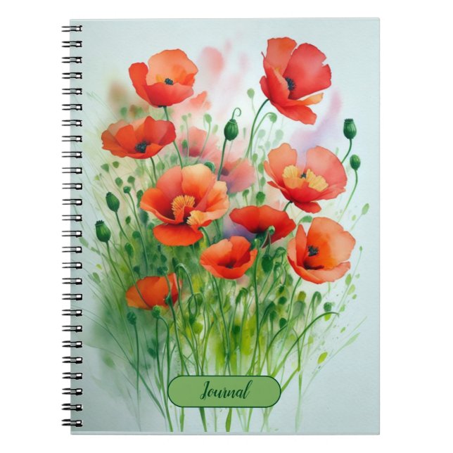 poppy meadow notebook (Front)