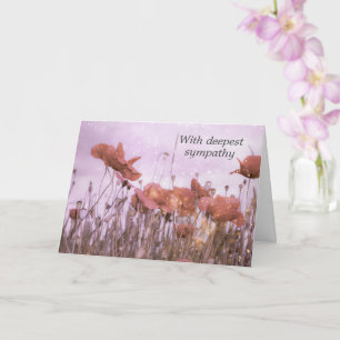 Poppy meadow - With deepest sympathy Card