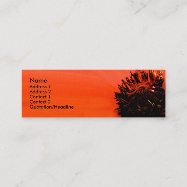 Poppy Mini Business Card (Front)