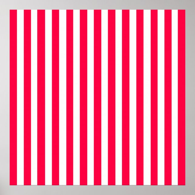 Poppy Modern Stripes Poster (Front)