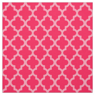 Poppy Moroccan Moods Quatrefoil Fabric