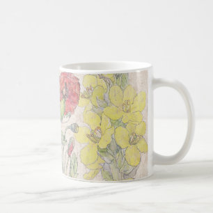 Poppy Mullein Wildflower Flowers Meadow Mug