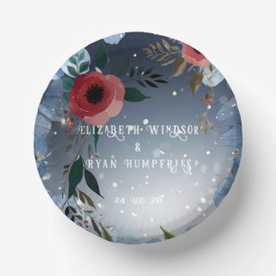 Poppy of Love" Wedding Invitation Collection Paper Plate