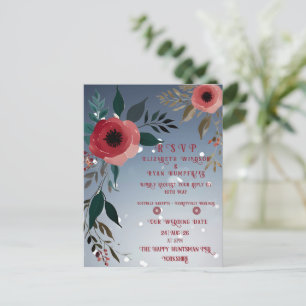 Poppy of Love" Wedding Invitation Collection Postcard