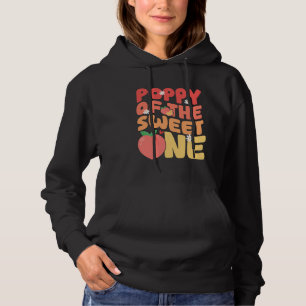Poppy Of The Sweet One Cute Peach First Birthday Hoodie