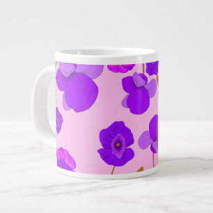 Poppy (Papaver somniferum) Lilac  Large Coffee Mug