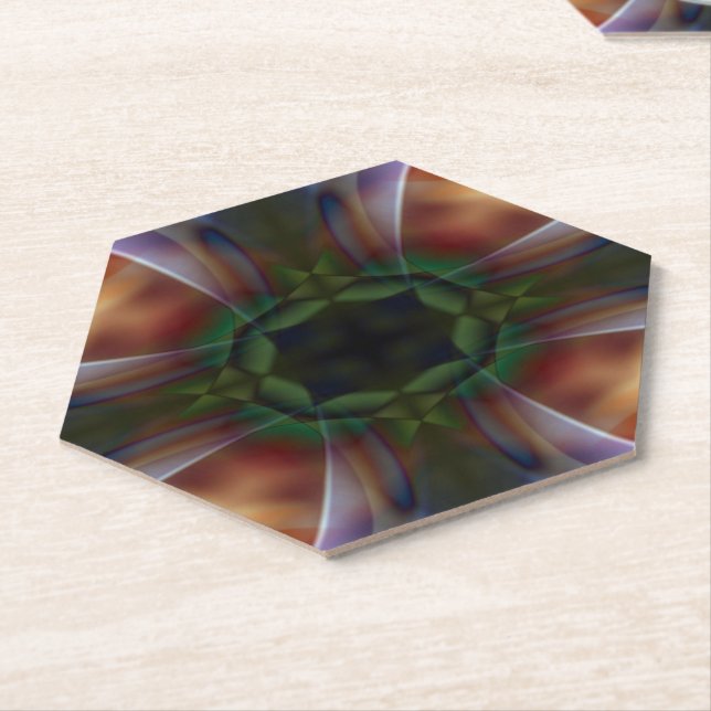Poppy Paper Coaster (Angled)