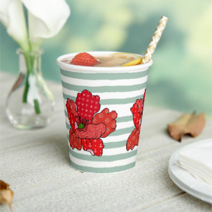 poppy  paper cups