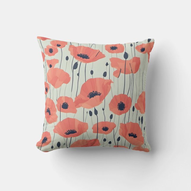 Poppy Paradise Cushion (Front)