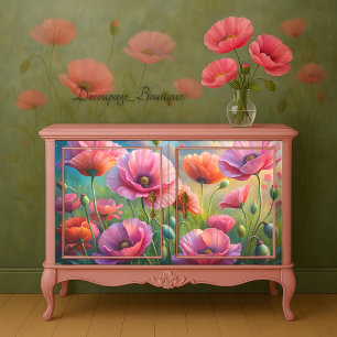 Poppy Paradise Decoupage Tissue Paper