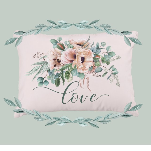 Poppy Radiance "Love" Decorative Cushion (Creator Uploaded)