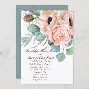 Poppy Radiance Wedding Invitation