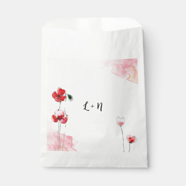 "Poppy" Sachets Favour Bags (Front)