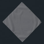 Poppy Seed Grey, Dark Neutral Solid Colour Bandana<br><div class="desc">Stylish and understated,  this poppy seed dark grey is your new favourite power neutral.</div>