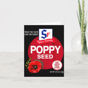 Poppy seed halloween spice costume group matching card