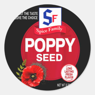Poppy seed halloween spice costume group matching  classic round sticker