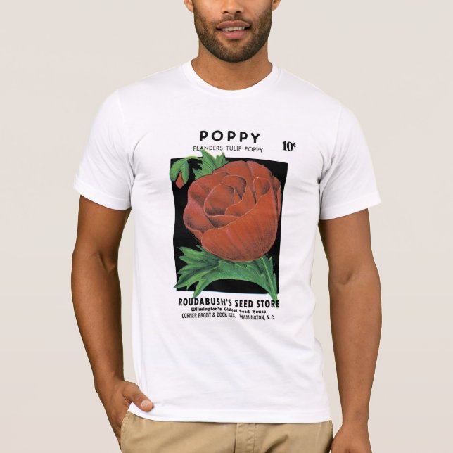 Poppy Seed Packet Label T-Shirt (Front)