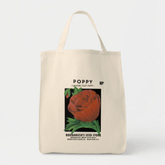 Poppy Seed Packet Label Tote Bag
