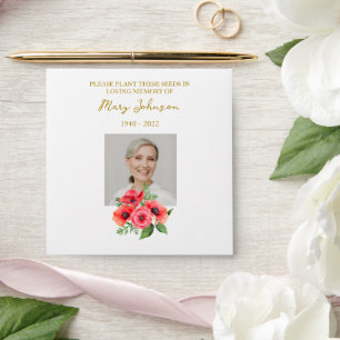 Poppy Seed Packet Memorial Funeral Envelope