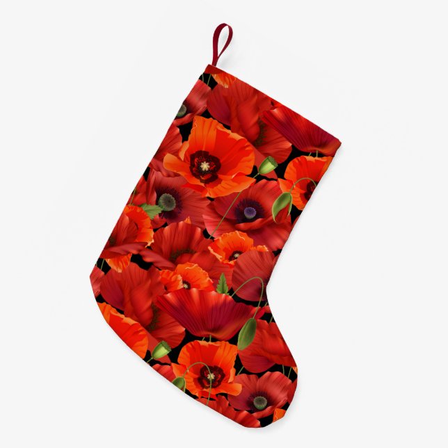 Poppy Small Christmas Stocking (Front (Hanging))