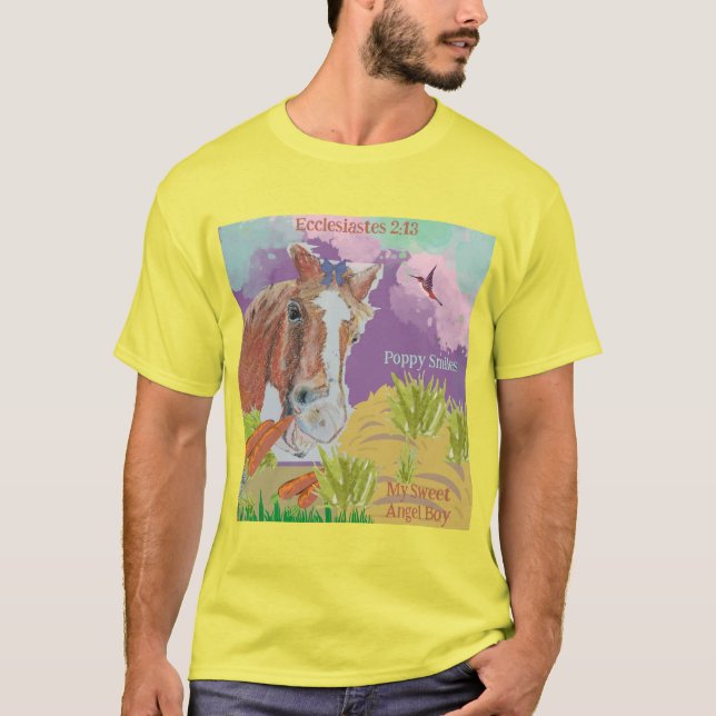 Poppy smiles scripture T-Shirt (Front)