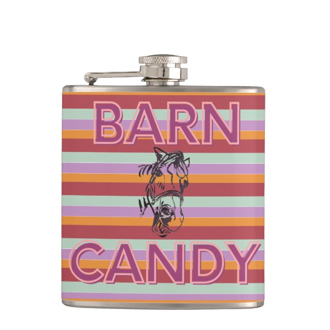  Poppy smiling  Vinyl Wrapped Flask (Front)