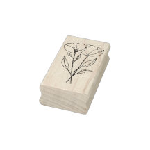 Poppy Stems Craft and Art Stamp