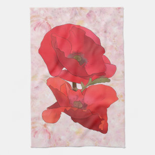 poppy tea towel