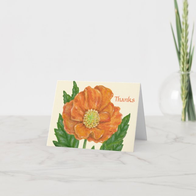 Poppy thank you card (Front)