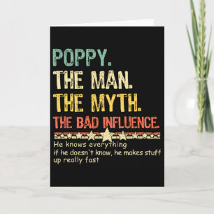 Poppy The Man The Myth The D Influence He Knows Ev Card
