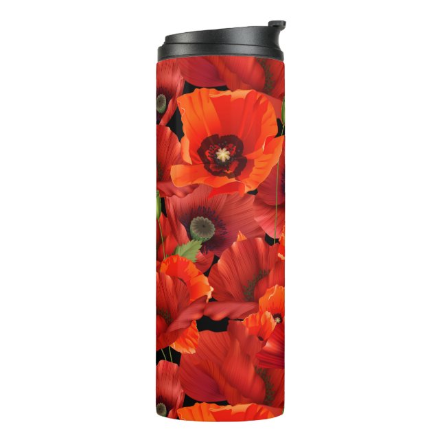 Poppy Thermal Tumbler (Rotated Left)