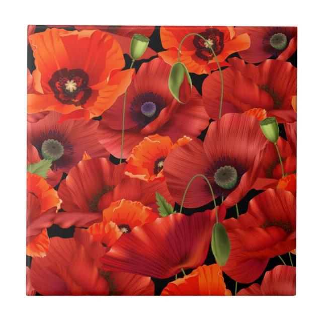 Poppy Tile (Front)