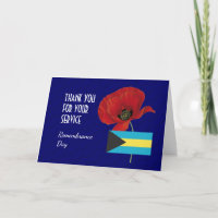 Poppy | Veterans | BAHAMAS Flag | REMEMBRANCE DAY