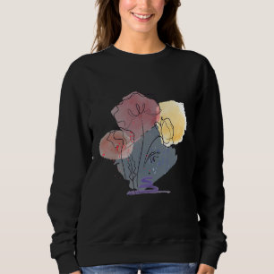 Poppy Watercolour Poppy Seeds Red Botanical Poppie Sweatshirt
