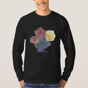 Poppy Watercolour Poppy Seeds Red Botanical Poppie T-Shirt