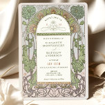 Poppy Wedding Invitations Art Nouveau by Mucha<br><div class="desc">Art Nouveau Vintage wedding invitations by Alphonse Mucha in a floral, romantic, and whimsical design. Victorian flourishes complement classic art deco fonts. Please enter your custom information, and you're done. If you wish to change the design further, simply click the blue "Customise It" button. Thank you so much for considering...</div>